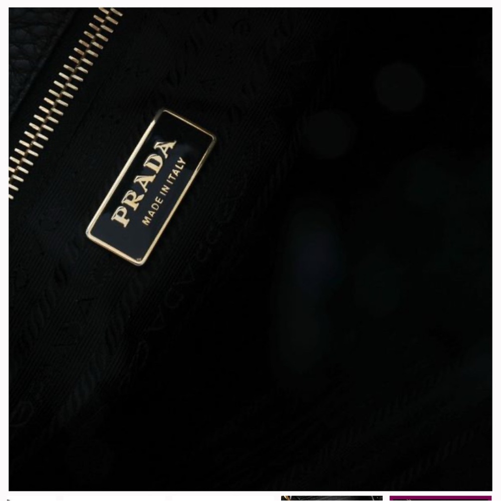 Prada Black Leather Shoulder Bag - Picture 3 of 3